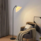 Pleated Arch Floor Lamp in Living Room